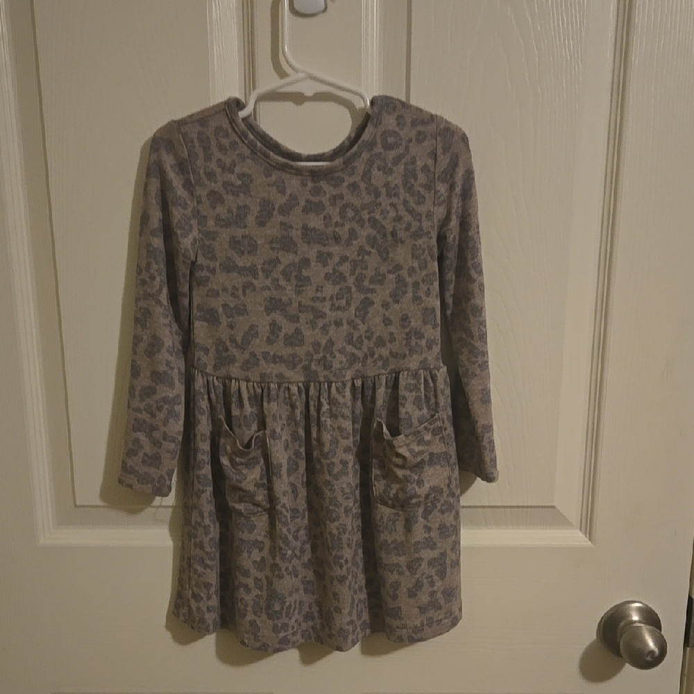 Leopard Print Kids Dress